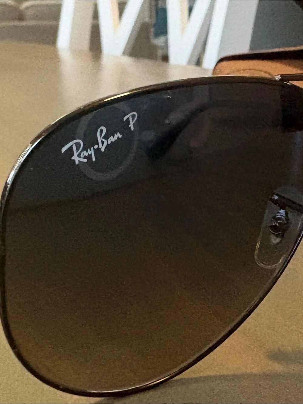 Ray-Ban 3025 Aviator Sunglasses Gunmetal Polarized Lenses Medium
